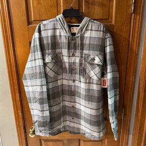 Wrangler Checkered Long Sleeve Flannel Jacket